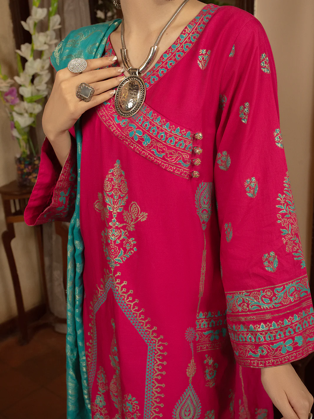 Pink 3 Piece Stitched - ALP-3PS-1429 - Image 3