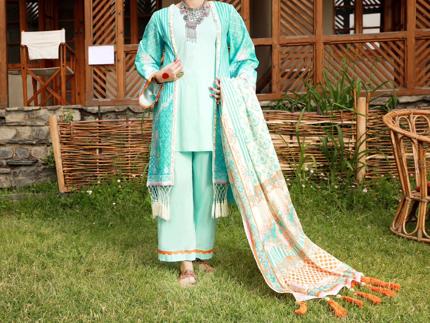 Ferozi Lawn 3 Piece Unstitched - ALP-3PS-1473 - Image 5
