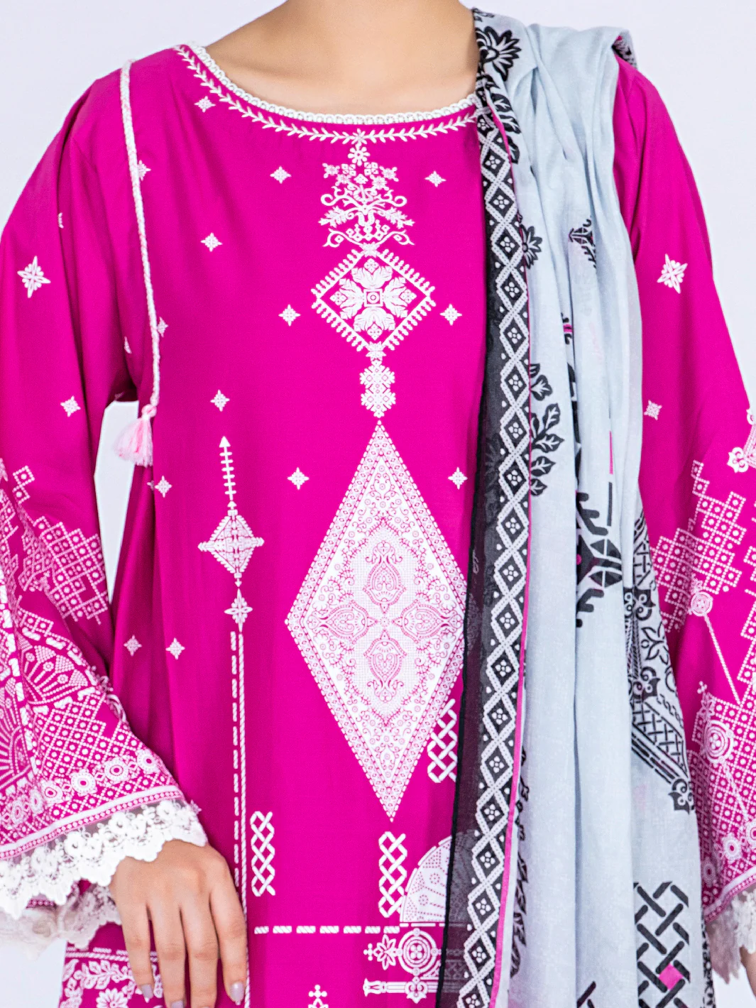 Fuchsia Lawn 3 Piece Unstitched - ALP-3PS-1493 - Image 4