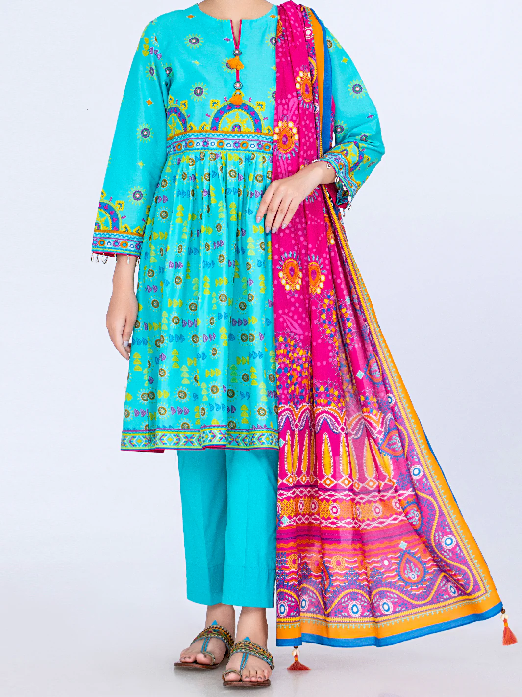 Ferozi Lawn 3 Piece Unstitched - ALP-3PS-1496 - Image 4