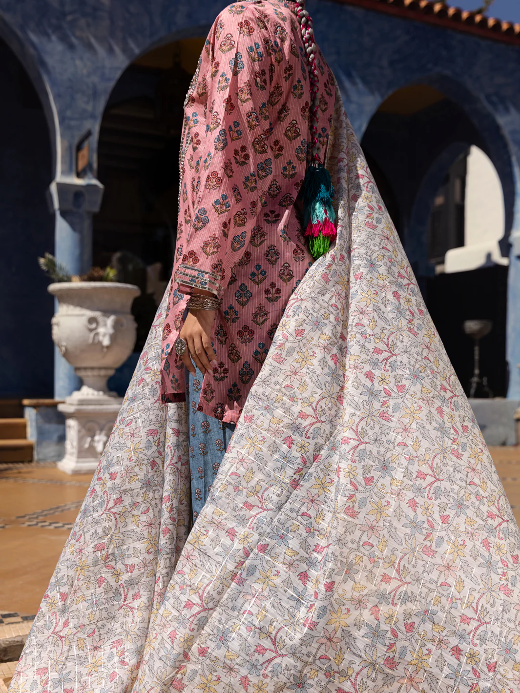 Peach Lino Kara 3 Piece Unstitched - ALP-3PS-1505 - Image 2
