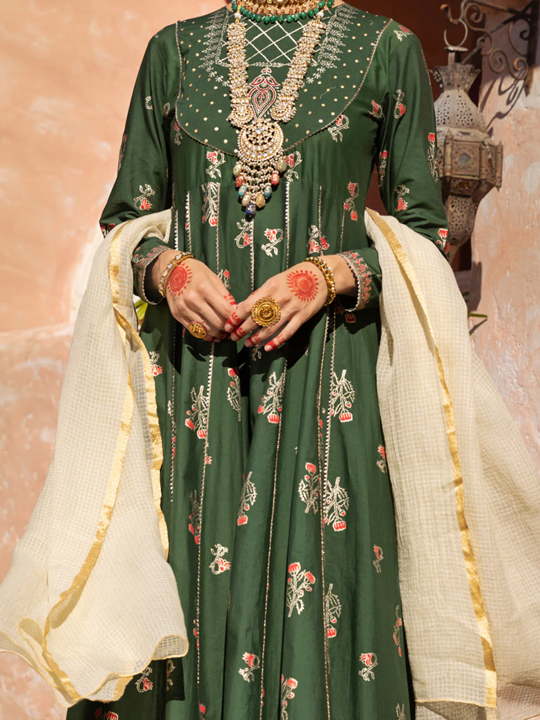 Dark Green Cambric 3 Piece Unstitched - ALP-3PS-1522 - Image 4