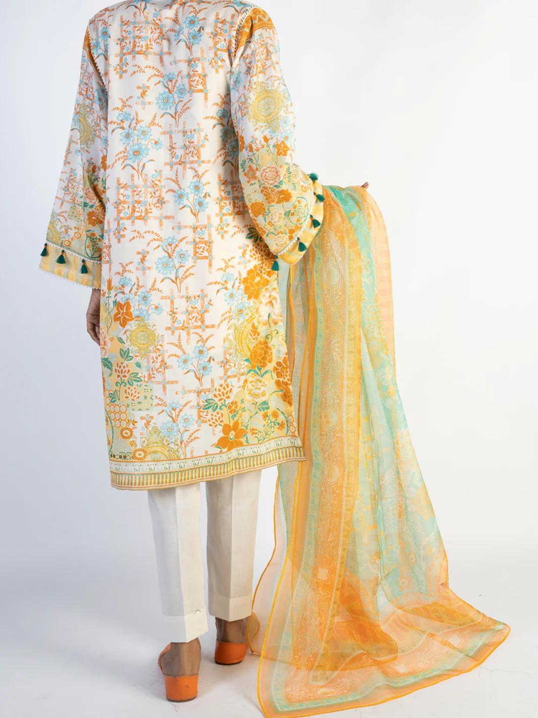 Ivory Lawn 3 Piece Unstitched - ALP-3PS-1543 - Image 2