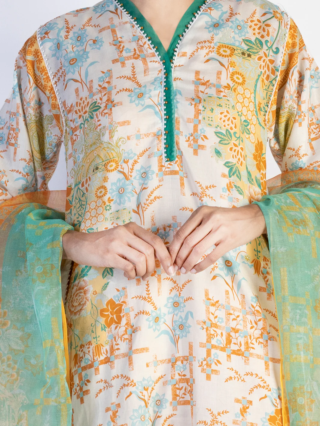Ivory Lawn 3 Piece Unstitched - ALP-3PS-1543 - Image 3