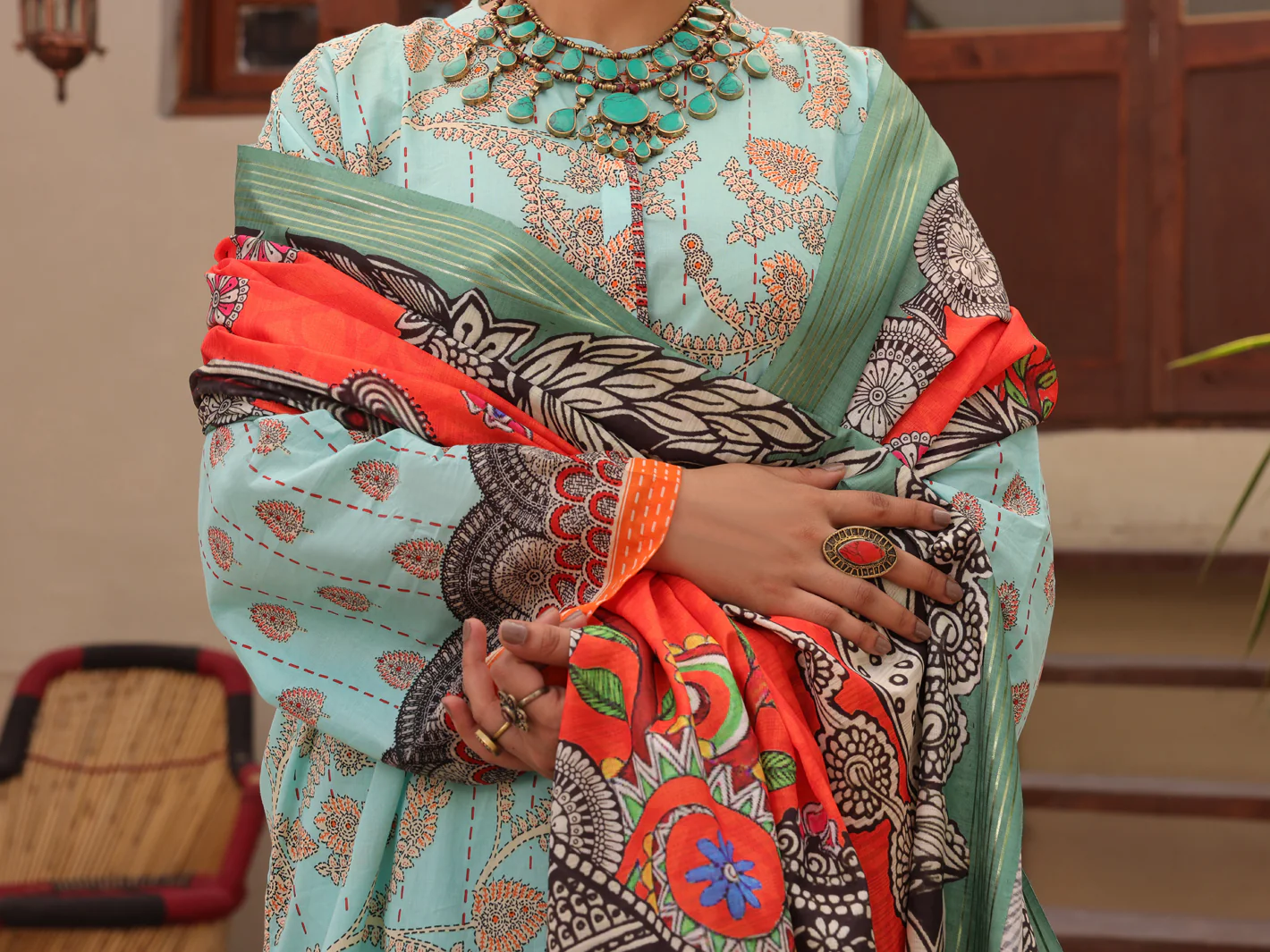 Aqua Lawn 3 Piece Unstitched - ALP-3PS-1605 - Image 3