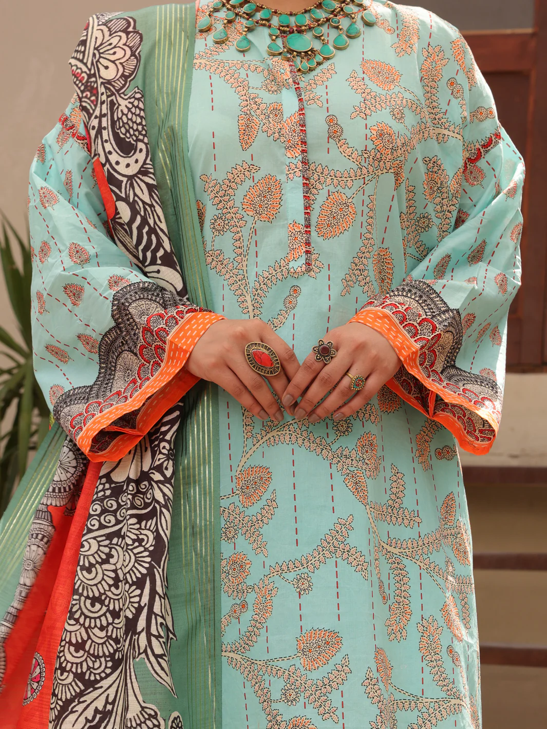 Aqua Lawn 3 Piece Unstitched - ALP-3PS-1605 - Image 4