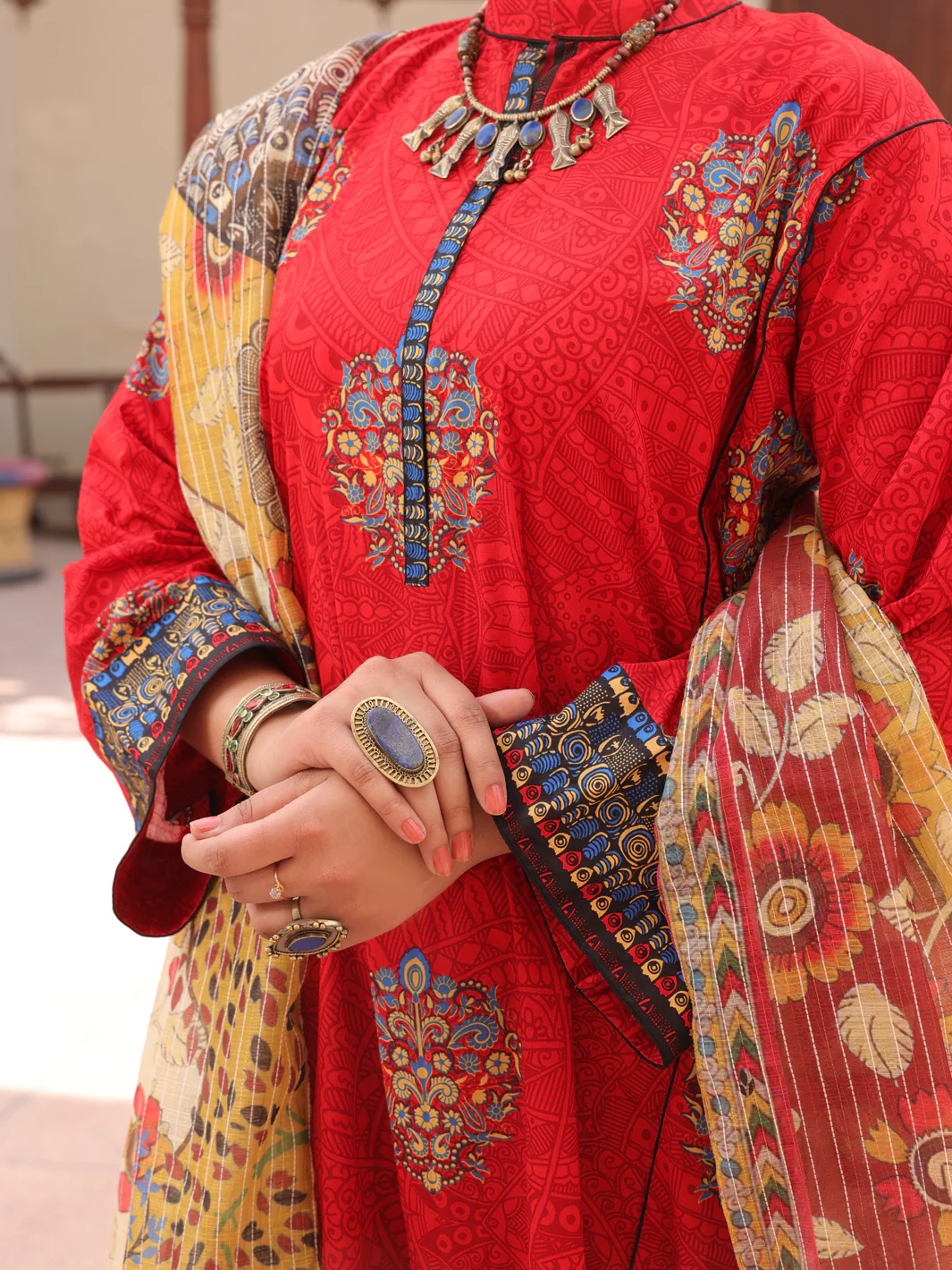 RedLawn 3 Piece Unstitched - ALP-3PS-1606 - Image 3