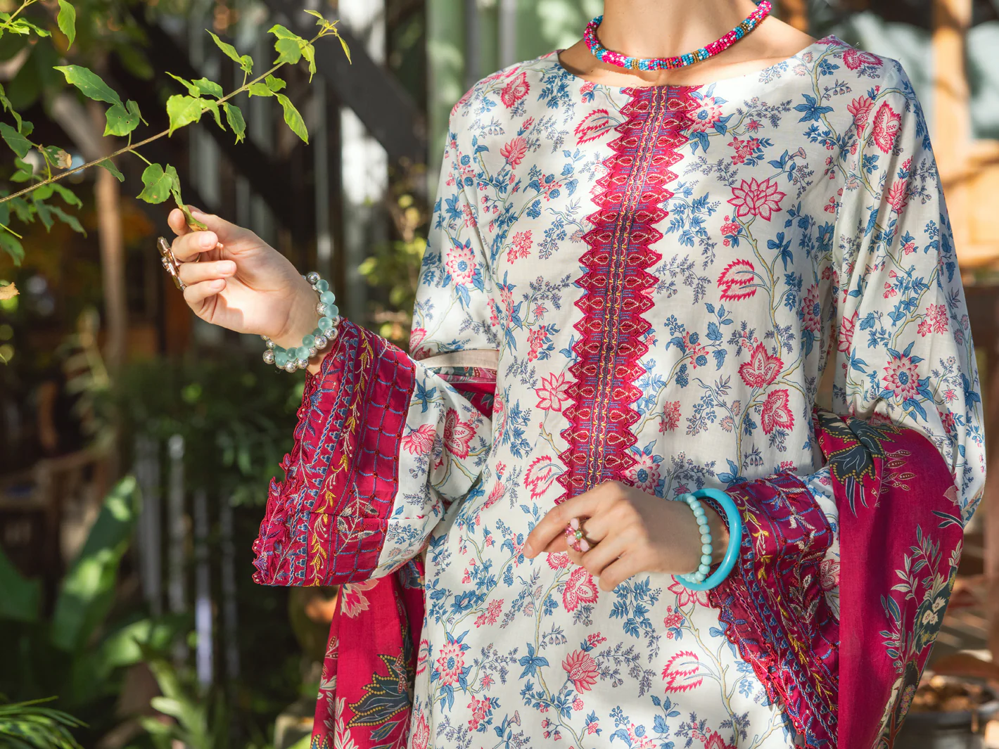 Multicolor Lawn 3 Piece Stitched - ALP-3PS-1721 - Image 3