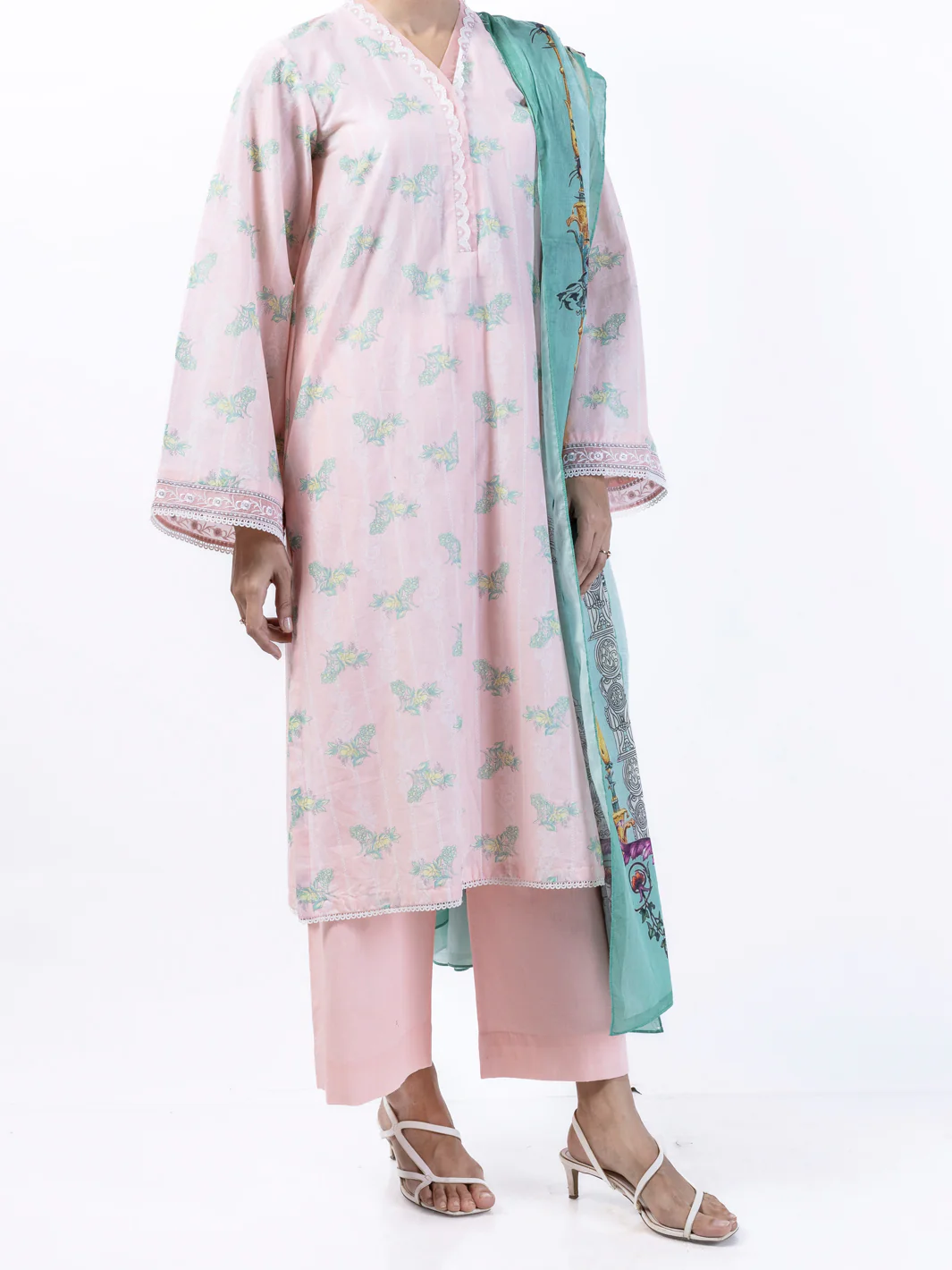 Pink Lawn 3Pc Unstitched - ALP-3PS-1725 - Image 2