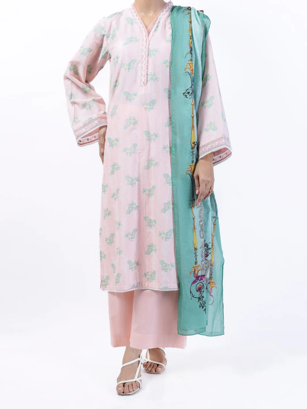 Pink Lawn 3 Piece Stitched - ALP-3PS-1725