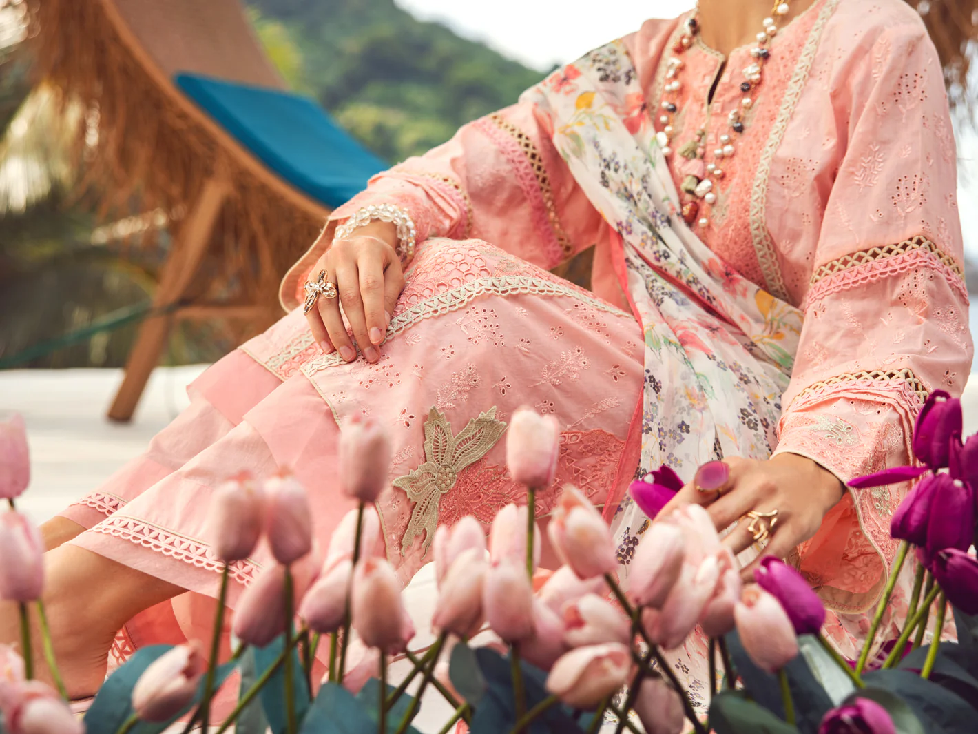 Pink Dyed Lawn 3Pc Unstitched - ALP-3PS-1726 - Image 5