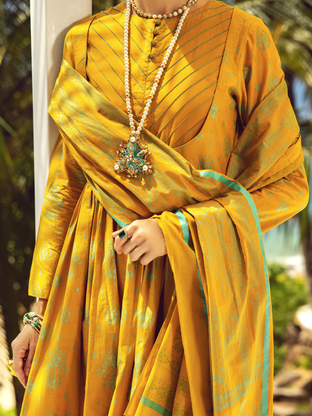 Mustard Lawn 3Pc Unstitched - ALP-3PS-1735 - Image 2