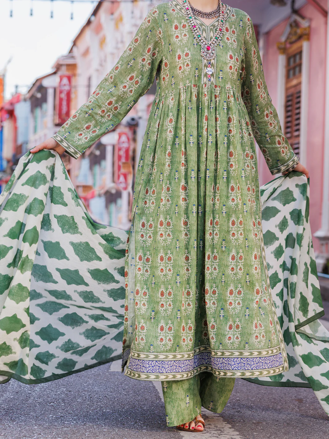 Light Green Lawn 3Pc Stitched - ALP-3PS-1754