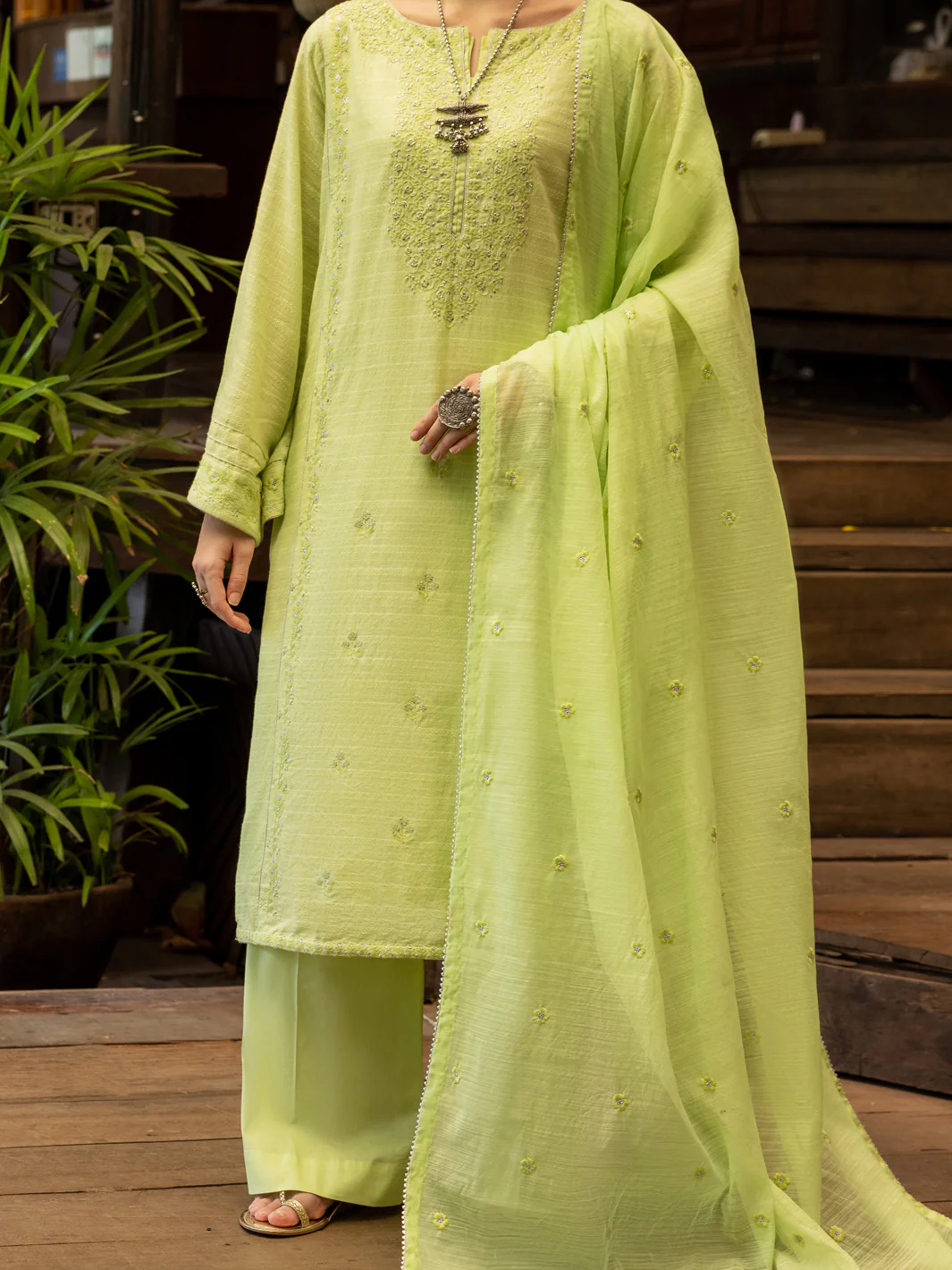 Light Jacquard 3 Piece Stitched - ALP-3PS-1767
