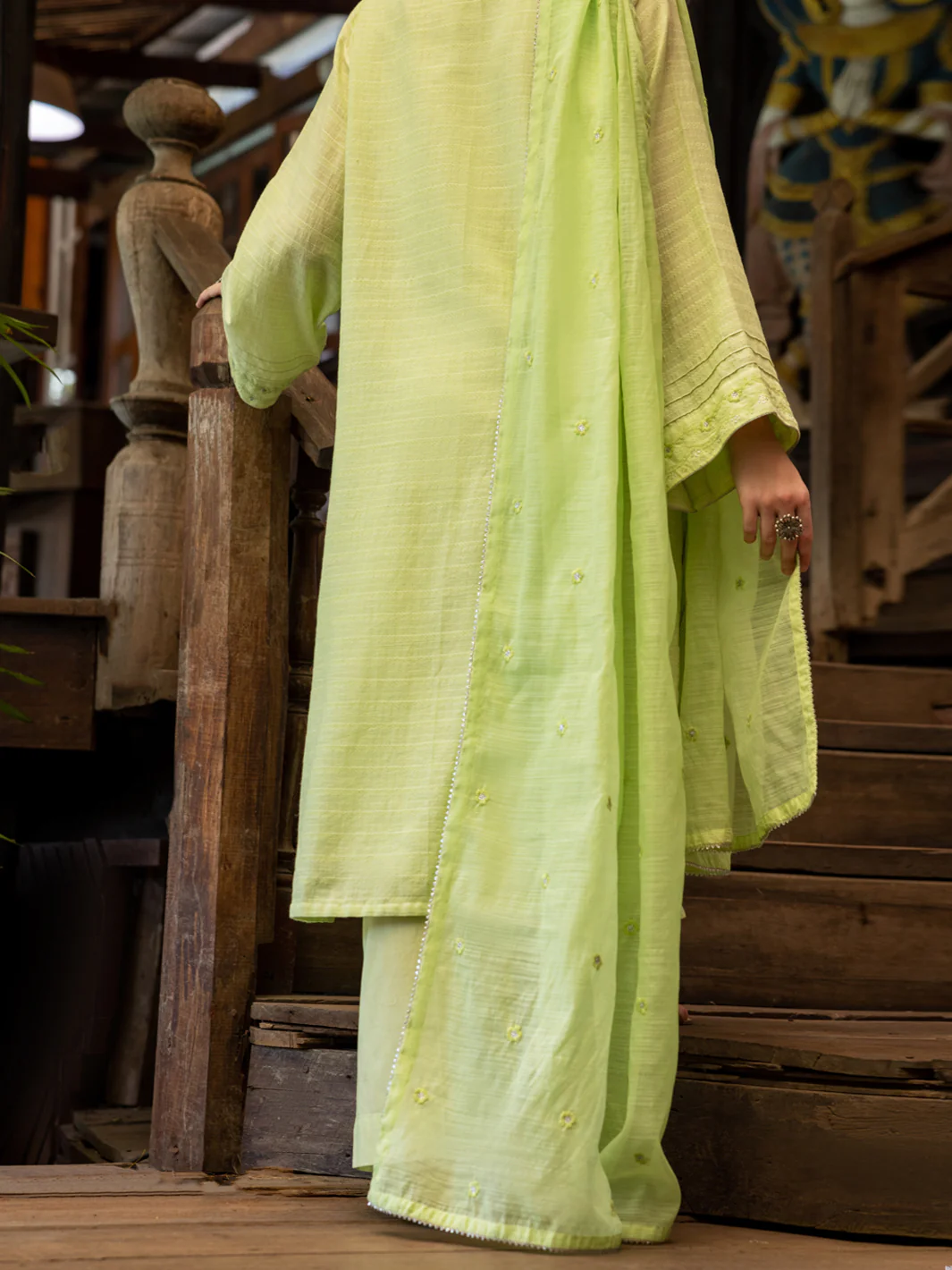 Light Jacquard 3 Piece Stitched - ALP-3PS-1767 - Image 2