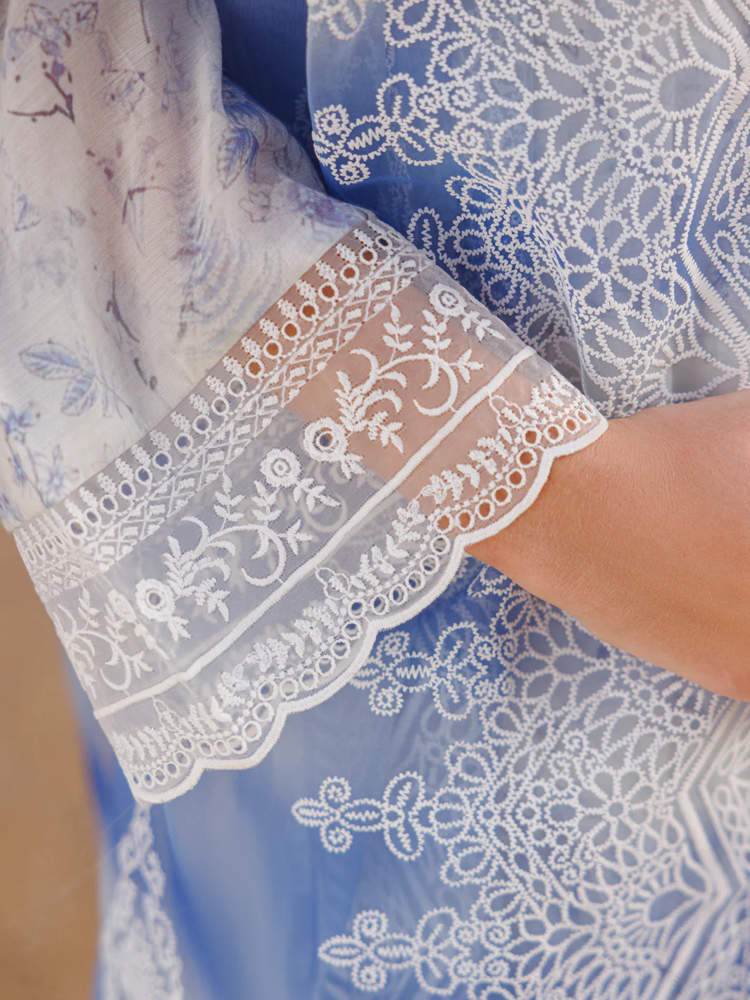 White Swiss Foil 3Pc Unstitched - ALP-3PS-1816 - Image 4