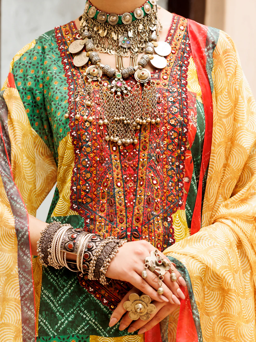 Multicolor Poly-Lawn 3Pc Stitched - ALP-3PS-1957A - Image 3