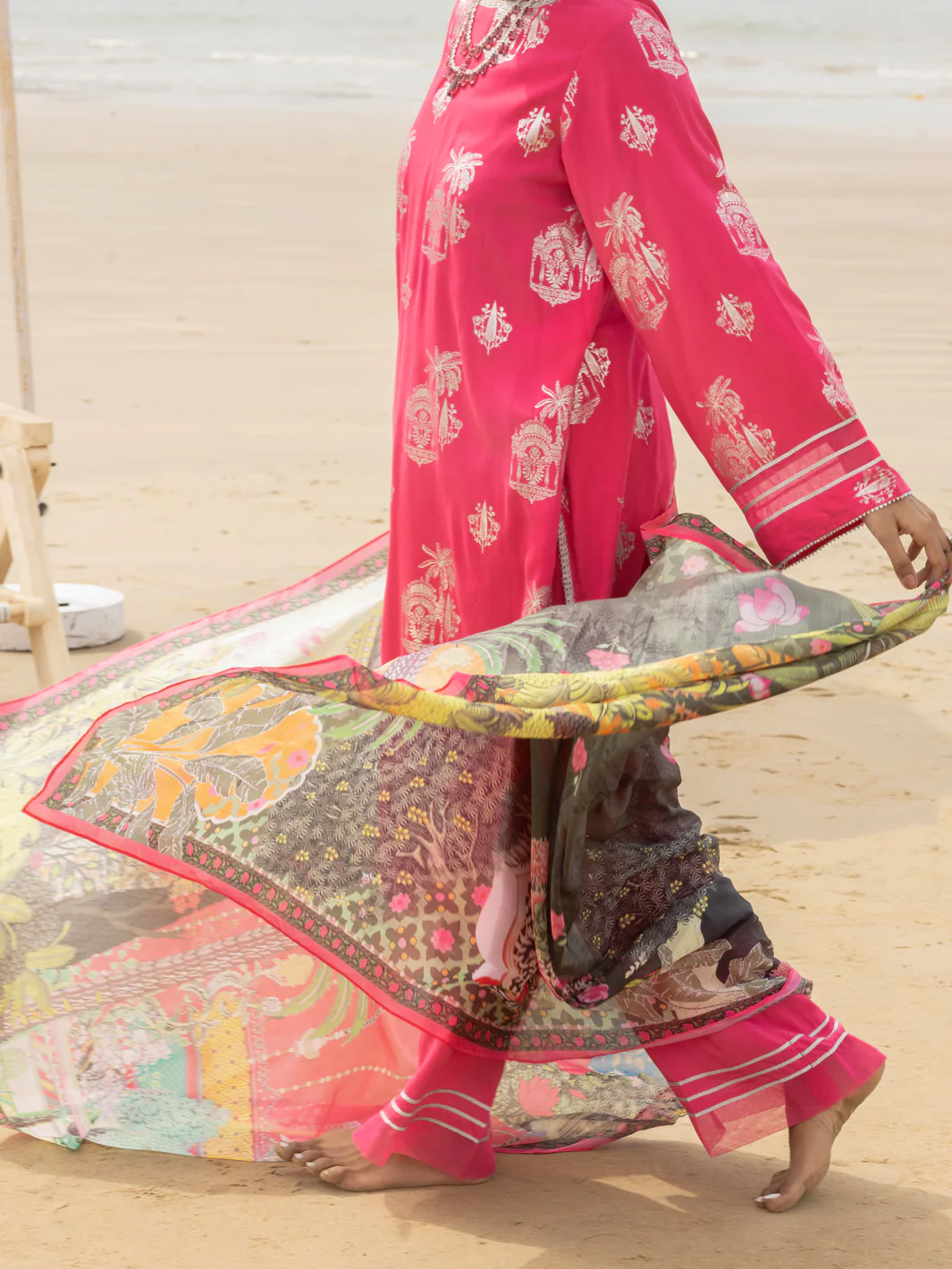 Pink Viscose 3 Piece Stitched - ALP-3PS-2044 - Image 4