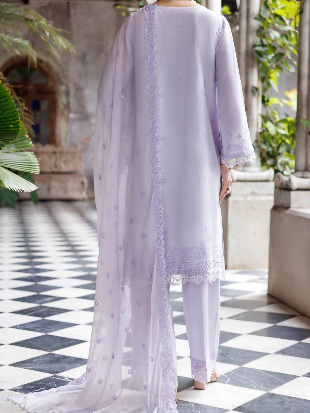 Purple Schiffli Lawn 3 Piece Unstitched - ALP-3PS-2110 - Image 2