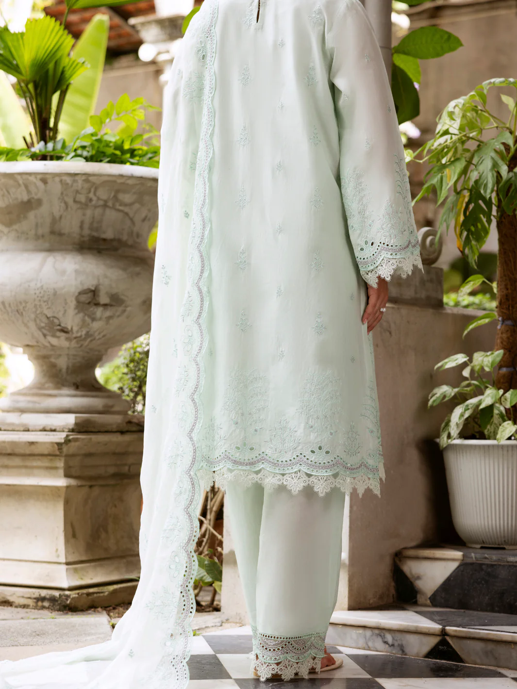 Light Green Lawn 3 Piece Stitched - ALP-3PS-2112 - Image 2