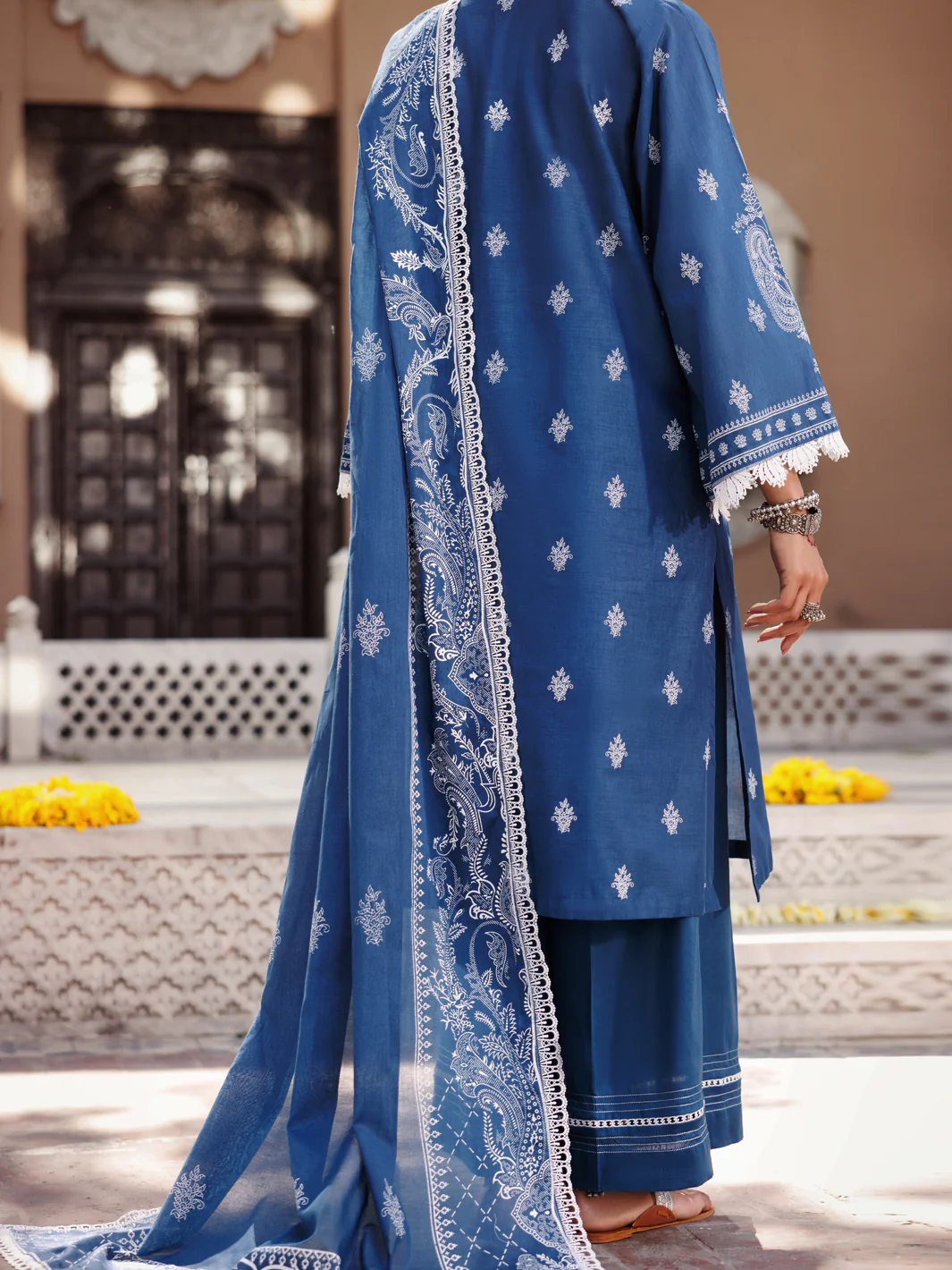 Blue Lawn 3 Piece Stitched - ALP-3PS-2126 - Image 3