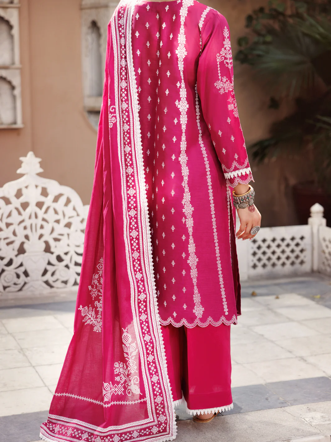 Fuchsia Lawn 3 Piece Stitched - ALP-3PS-2127 - Image 4