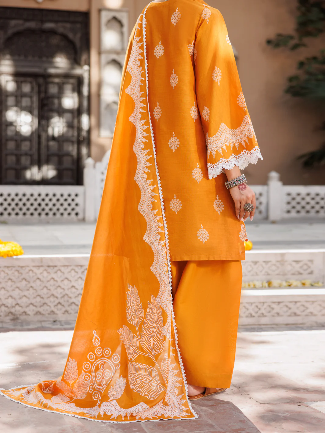 Mustard Lawn 3 Piece Stitched - ALP-3PS-2128 - Image 2