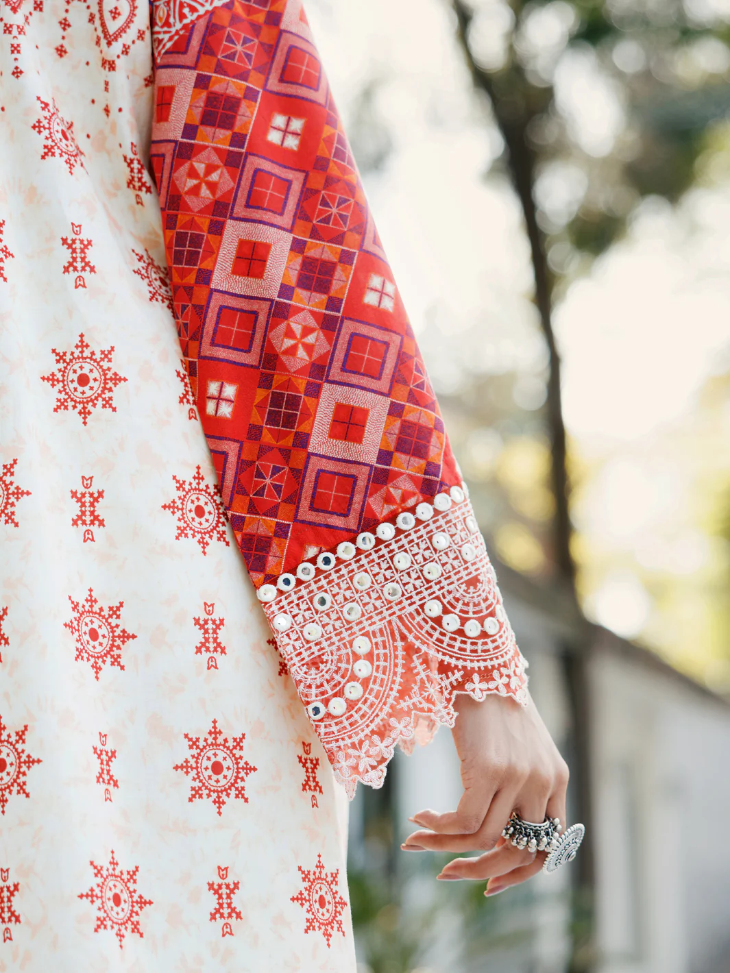 Cream Lawn 3 Piece Stitched - ALP-3PS-2138 - Image 5