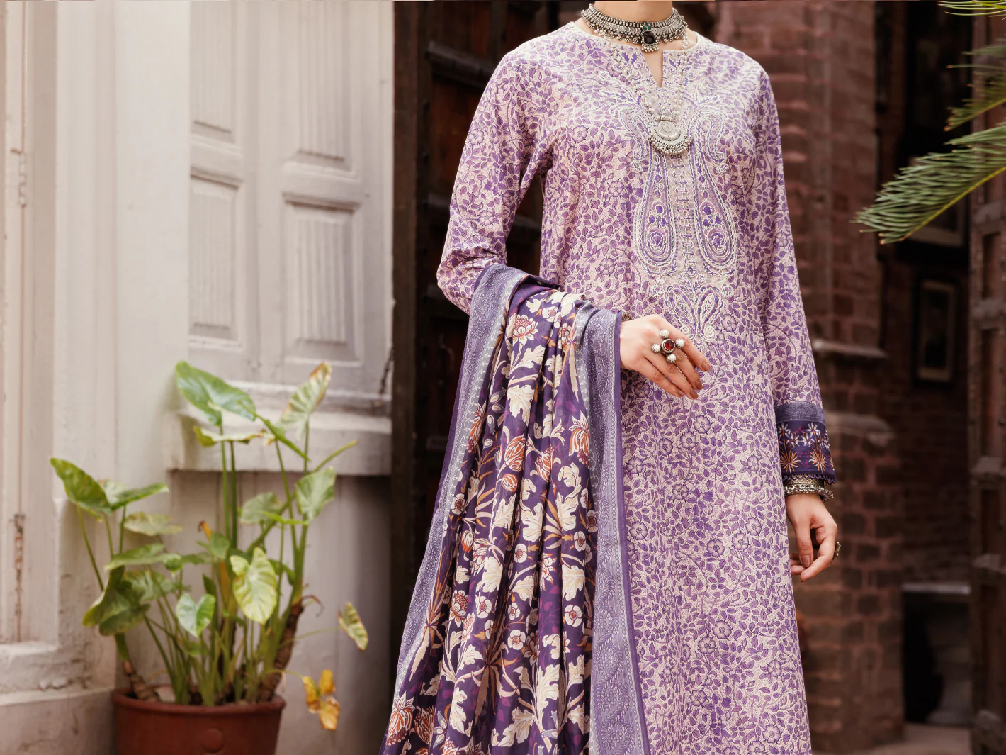 Light Purple Lawn 3Pc Stitched - ALP-3PS-2146 - Image 5