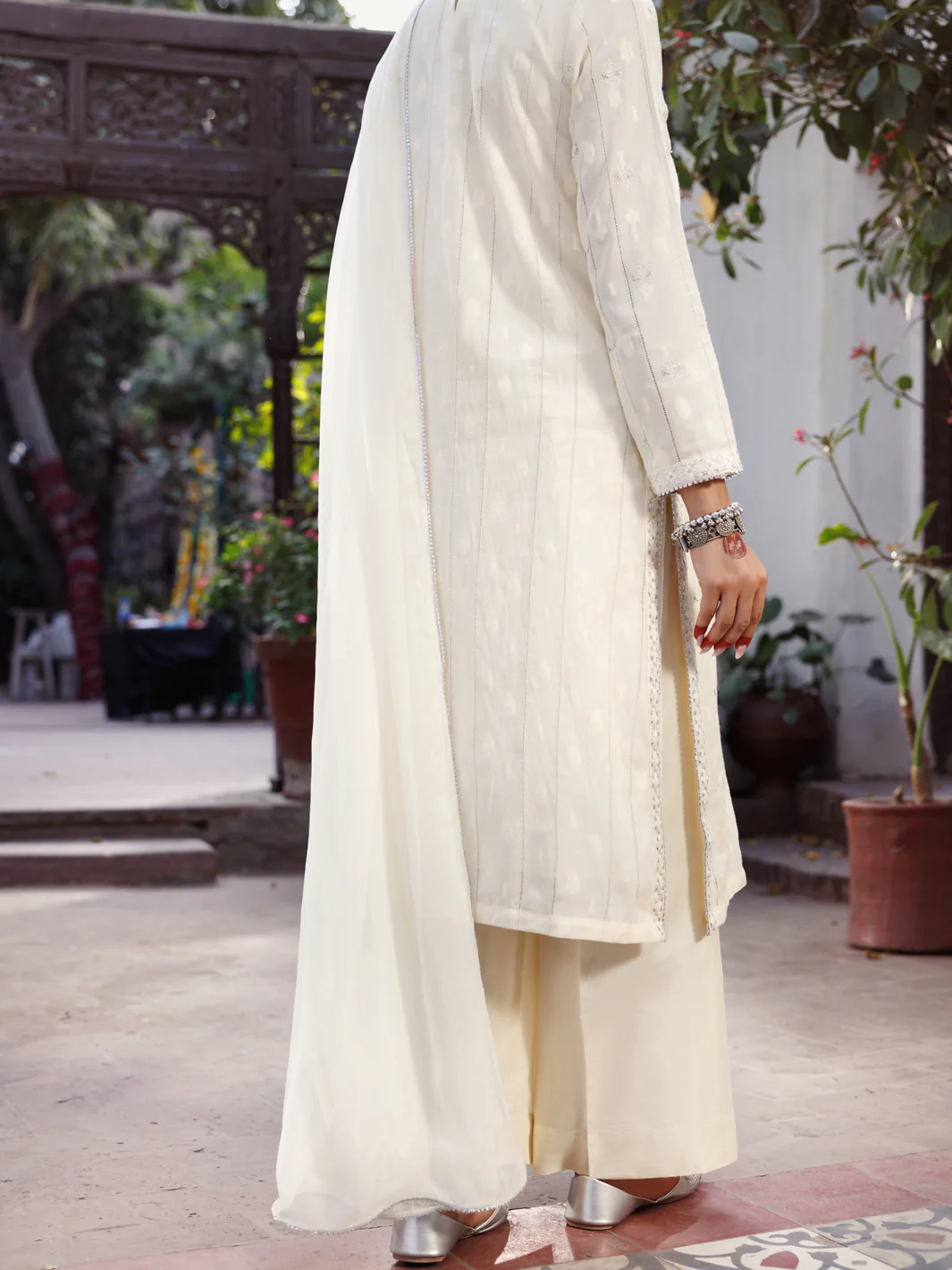 Off White 3 Piece Stitched - ALP-3PS-2167 - Image 2
