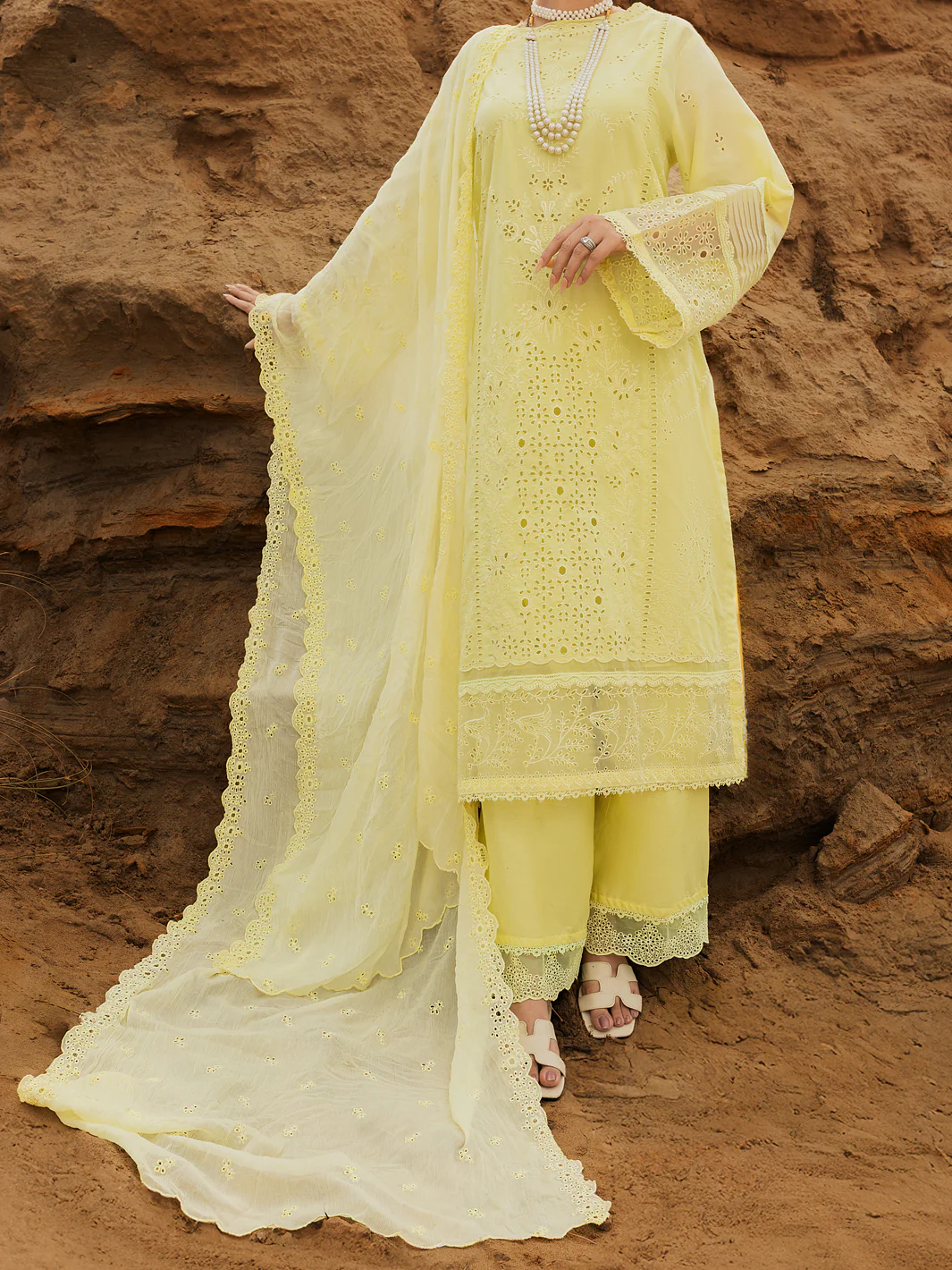 Lemon Lawn 3 Piece Unstitched - ALP-3PS-2180 - Image 3