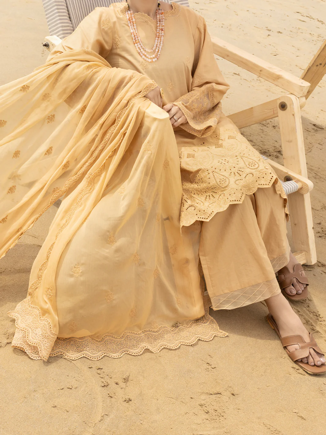 Khaki Lawn 3Pc Unstitched - ALP-3PS-2183 - Image 5