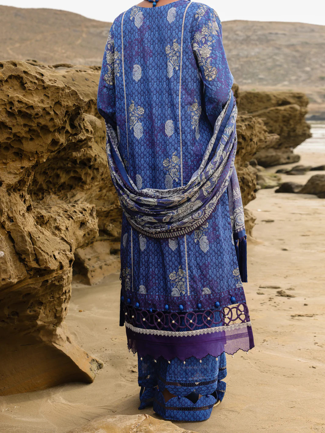 Blue Lawn 3 Piece Unstitched - ALP-3PS-2198 - Image 3