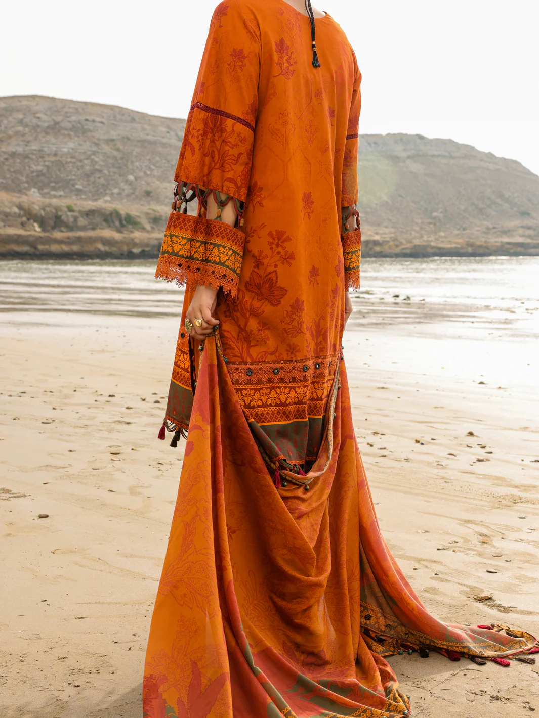 Mustard Lawn 3 Piece Unstitched - ALP-3PS-2202 - Image 2