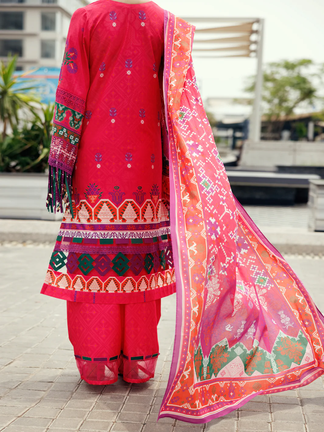 Pink Cambric 3Pc Unstitched - ALP-3PS-2206 - Image 4