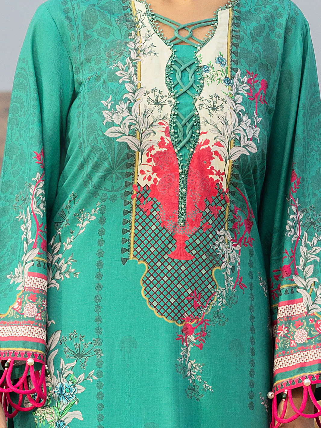 Green Lawn 3 Piece Unstitched - ALP-3PS-2214 - Image 4