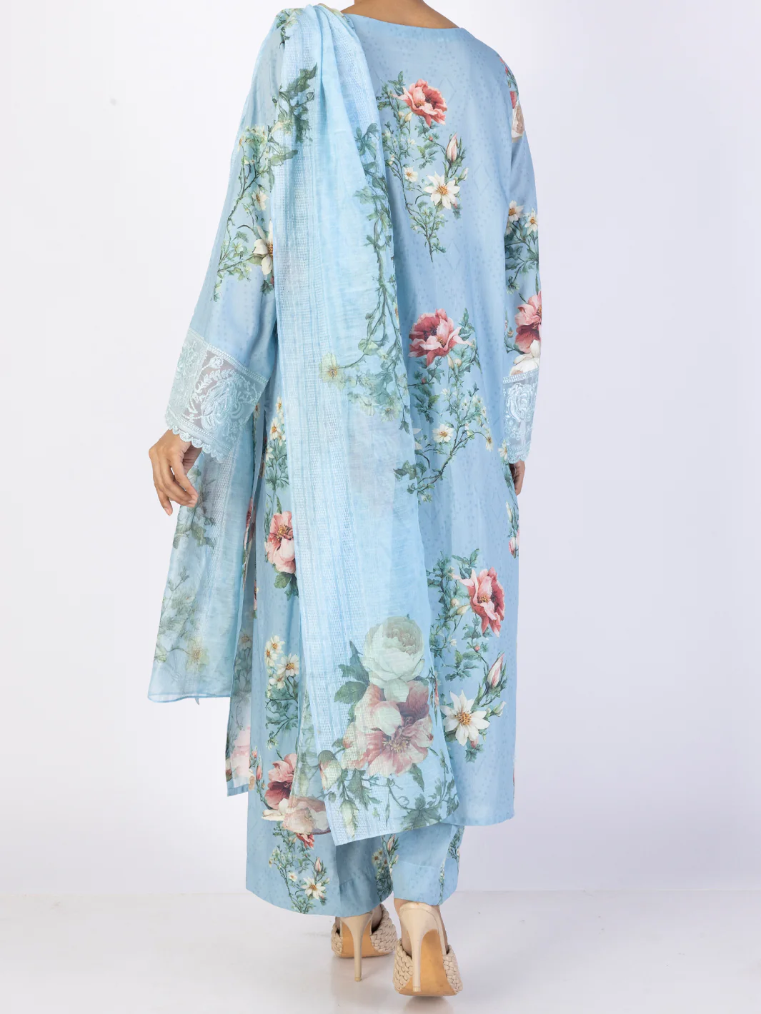 Sky Blue Lawn 3 Piece Unstitched - ALP-3PS-2221 - Image 2