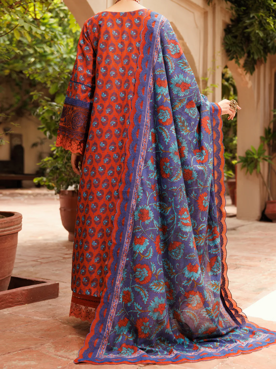 Maroon Lawn 3Pc Unstitched - ALP-3PS-2284 - Image 2