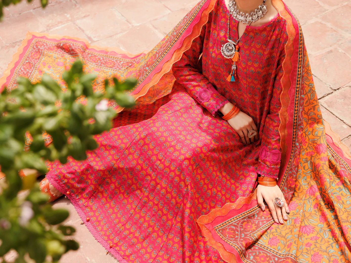Fuchsia Lawn 3Pc Unstitched - ALP-3PS-2286 - Image 4