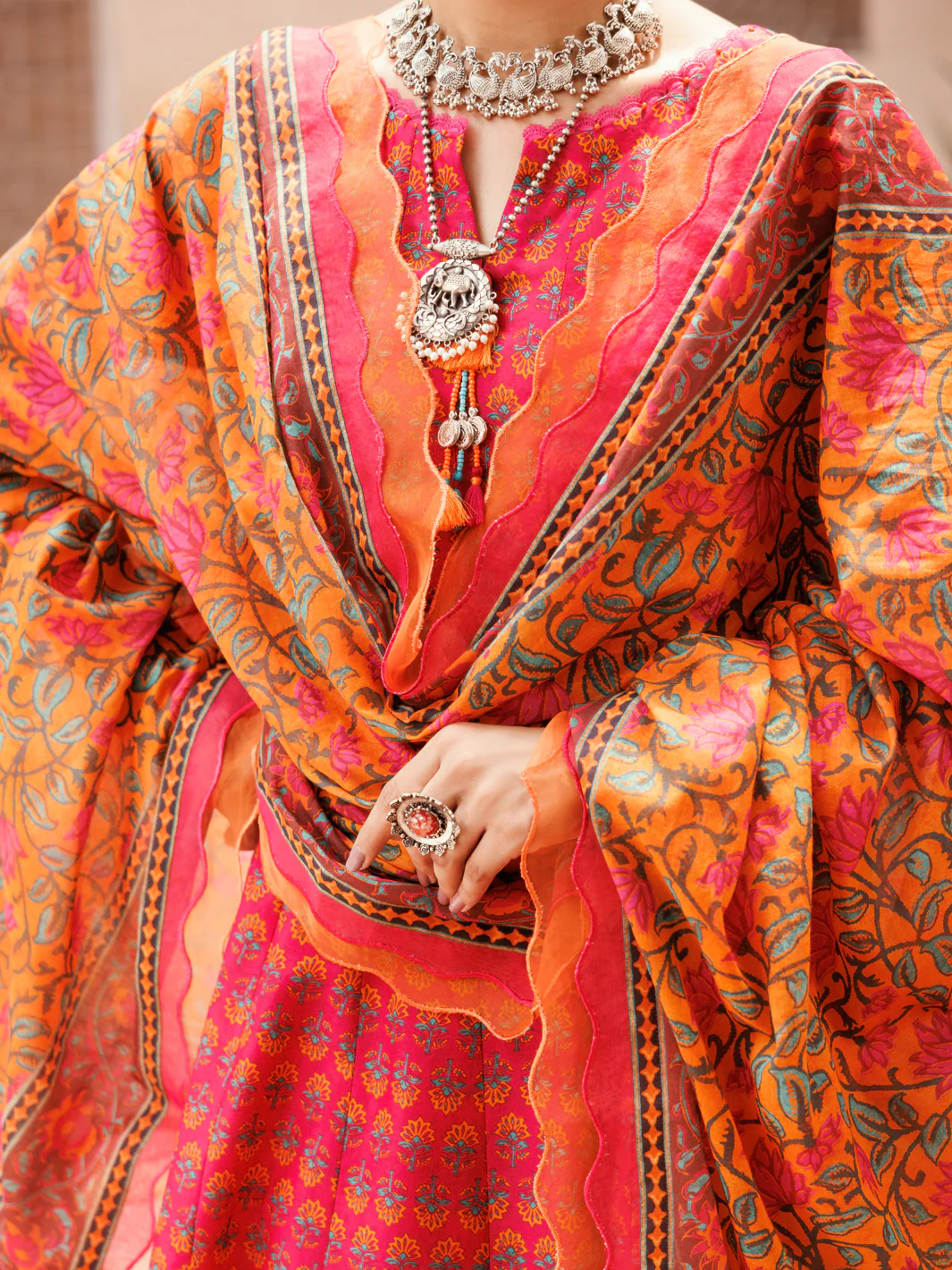Fuchsia Lawn 3Pc Unstitched - ALP-3PS-2286 - Image 5