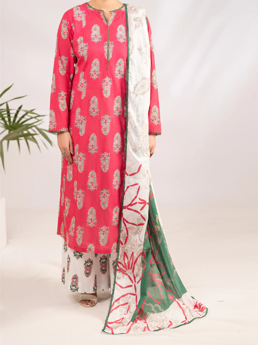 Pink Lawn 3Pc Stitched - ALP-3PS-2292 - Image 4