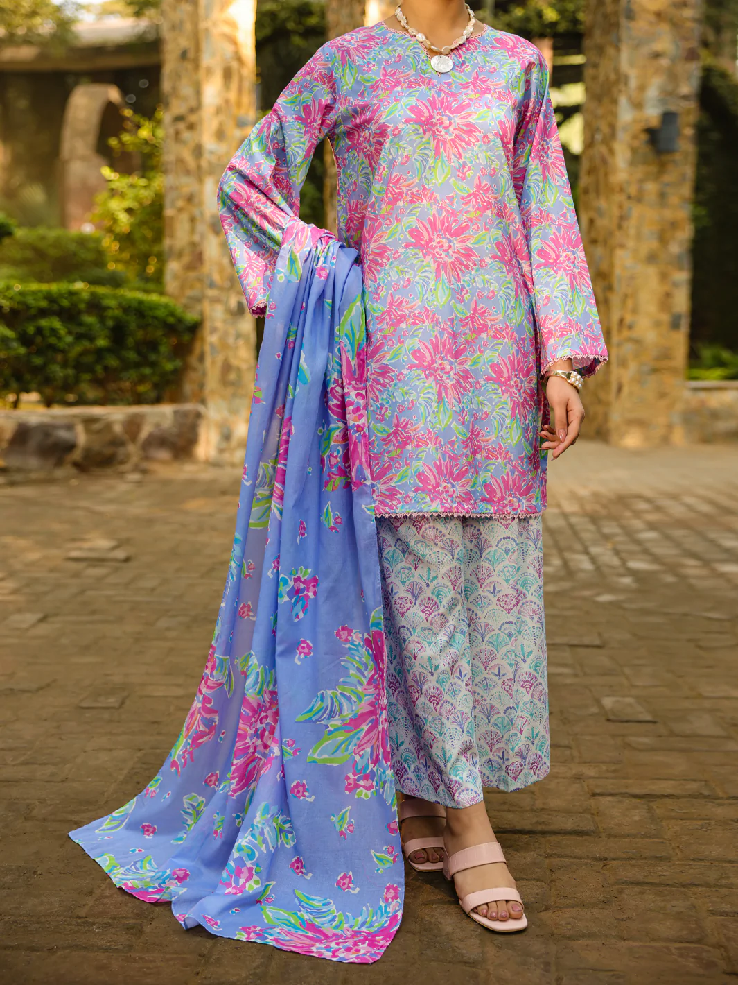 Light Purple Lawn 3Pc Stitched - ALP-3PS-2300