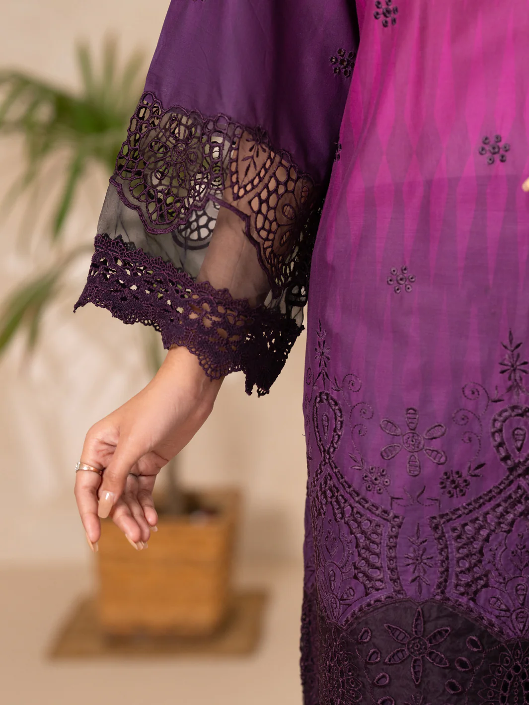 Purple Lawn Stitched 3PC - ALP-3PS-2378 - Image 4
