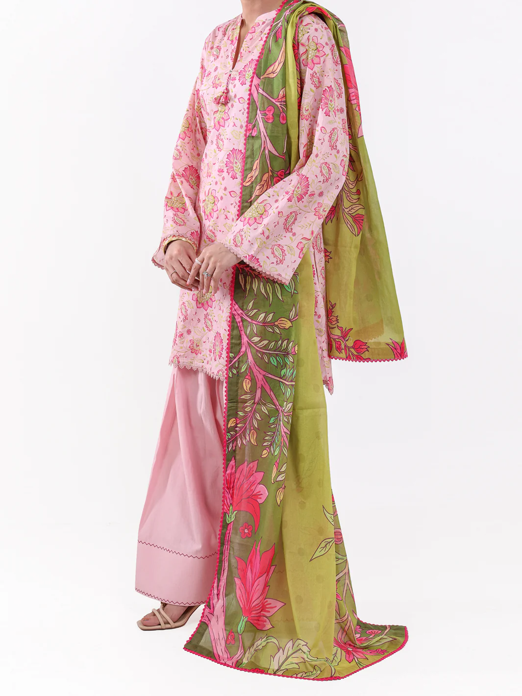 Pink Lawn 3Pc Unstitched - ALP-3PS-2403 - Image 4