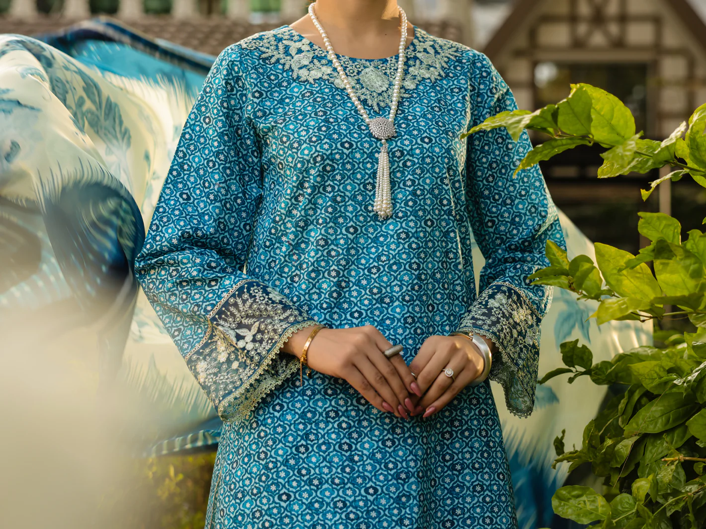 Blue Lawn 3Pc Unstitched - ALP-3PS-2426 - Image 6