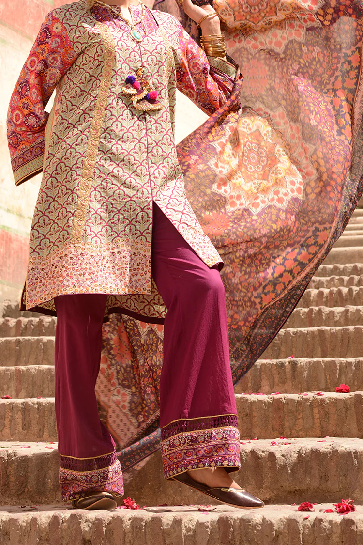 Pink Lawn 3 Piece Unstitched - ALP-3PS-518