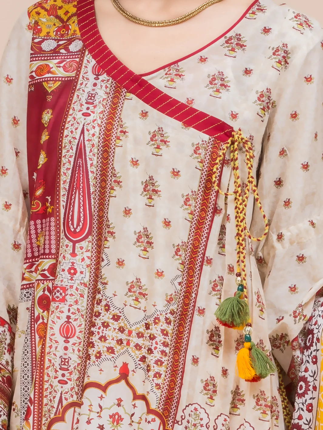 Beige Lawn 3 Piece Stitched - ALP-3PS-780 - Image 2
