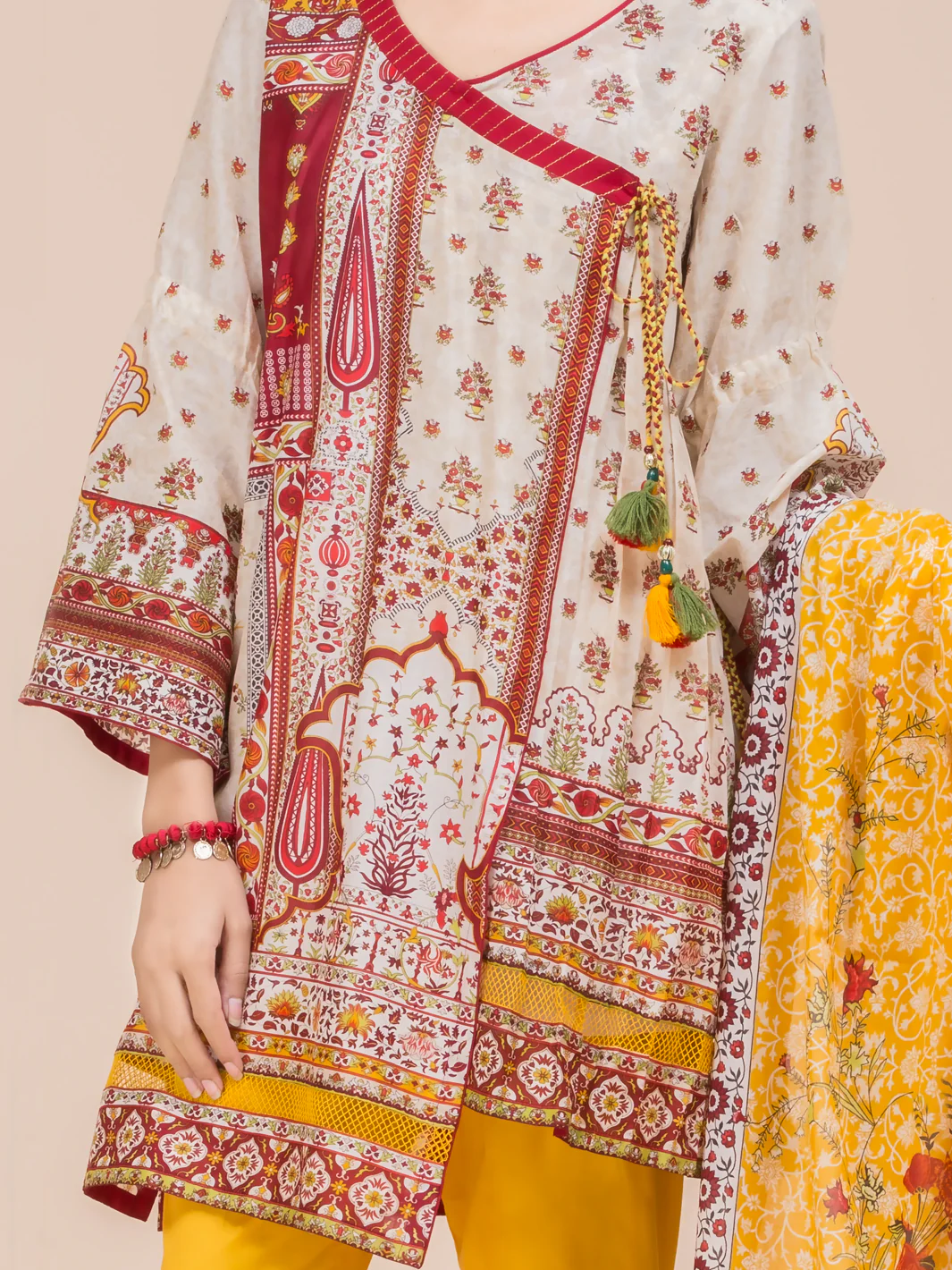 Beige Lawn 3 Piece Stitched - ALP-3PS-780 - Image 3