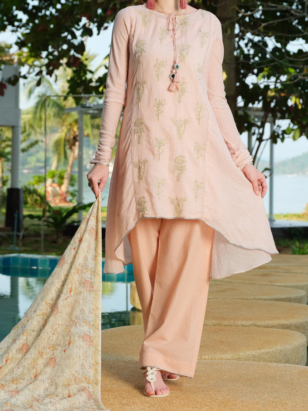 Pink Lawn 3 Piece Stitched - ALP-3PS-814