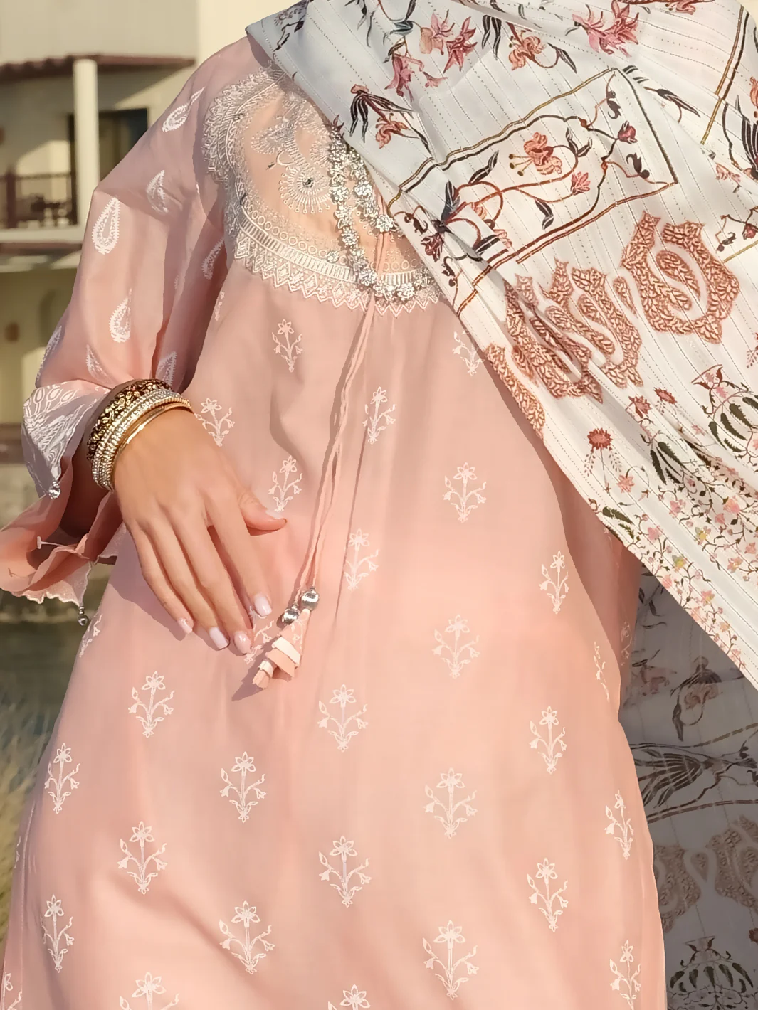 Pink Lawn 3 Piece Stitched - ALP-3PS-891 - Image 3